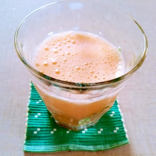 ミカンと柿の蜂蜜ミルクジュース